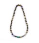 Amber teething necklace - Gemstone - Green color